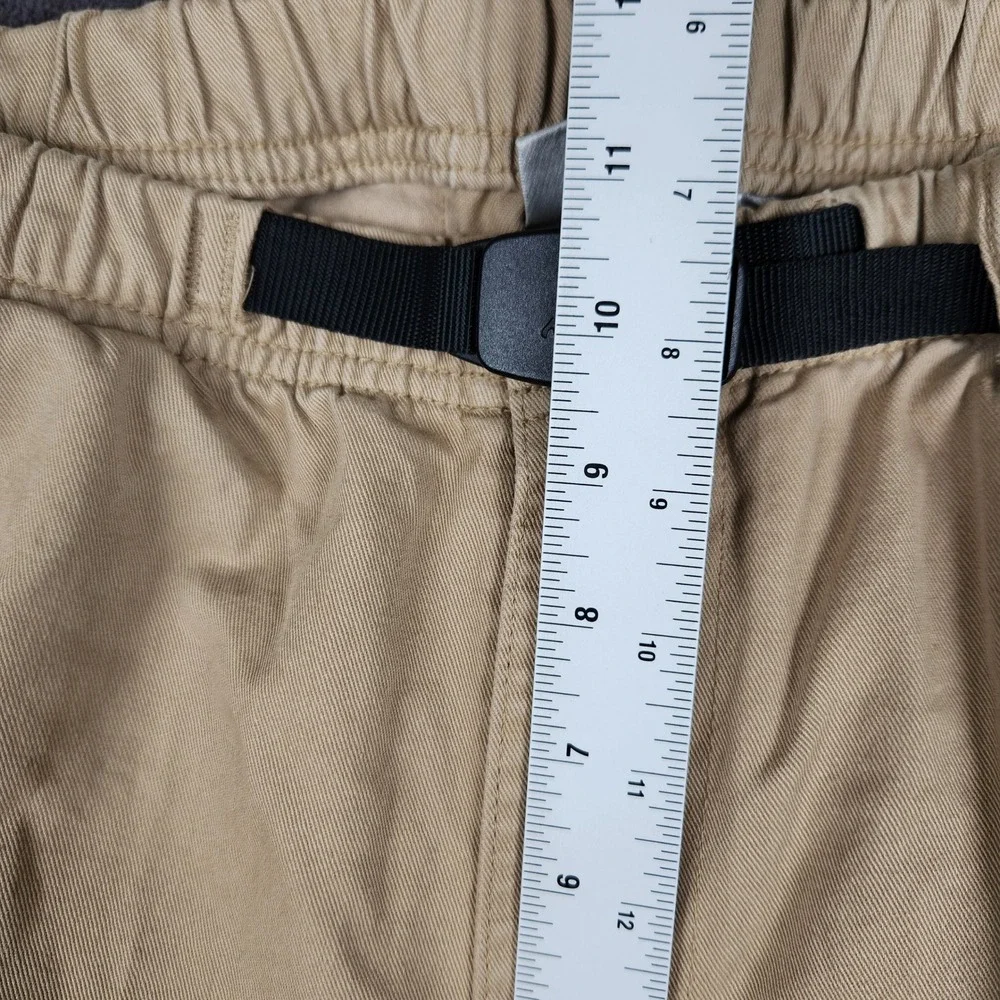 Gramicci Climbing Pants Mens Large L Khaki Tan Cotton Belted G-Pants 14388